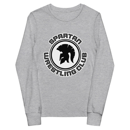 Performance | Youth Long Sleeve T-Shirt | Spartan Wrestling Club | Crest Logo