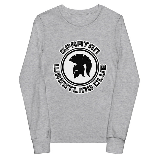 Performance | Youth Long Sleeve T-Shirt | Spartan Wrestling Club | Crest Logo
