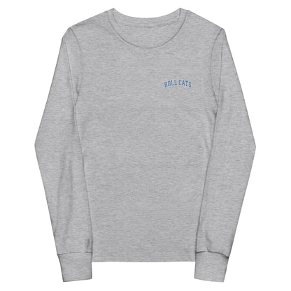 Performance | Youth Long Sleeve T-Shirt | Geneseo Mudcats | Roll Cats Script Logo