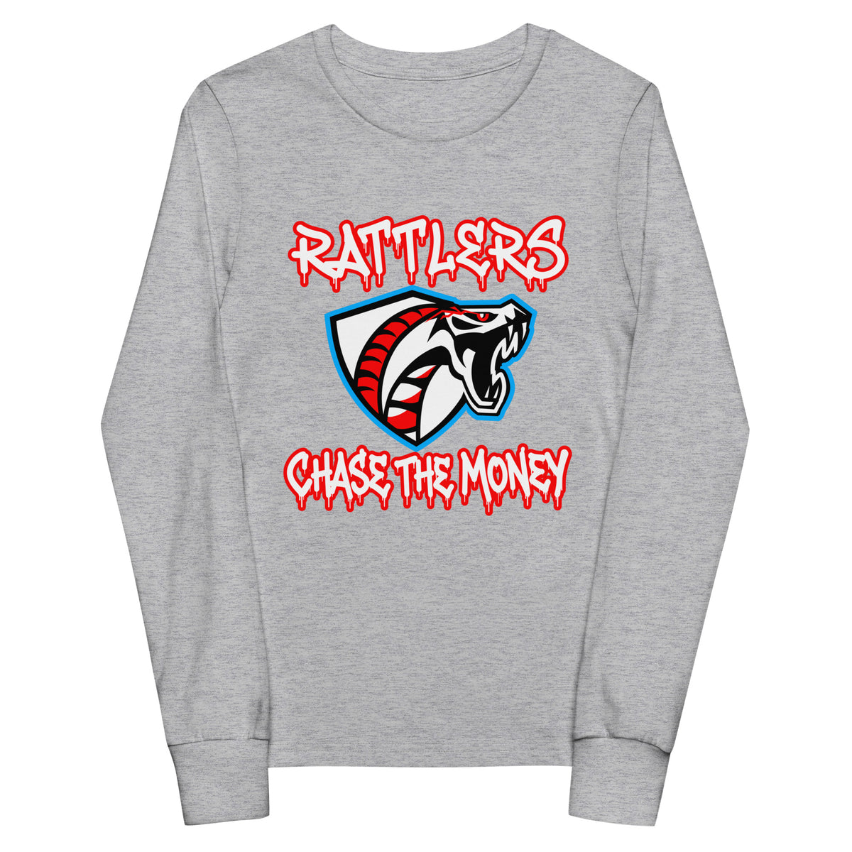 Performance | Youth Long Sleeve T-Shirt | Rattlers 2/11 | Crest Logo