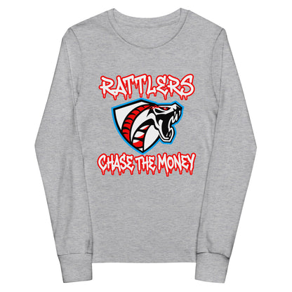 Performance | Youth Long Sleeve T-Shirt | Rattlers 2/11 | Crest Logo