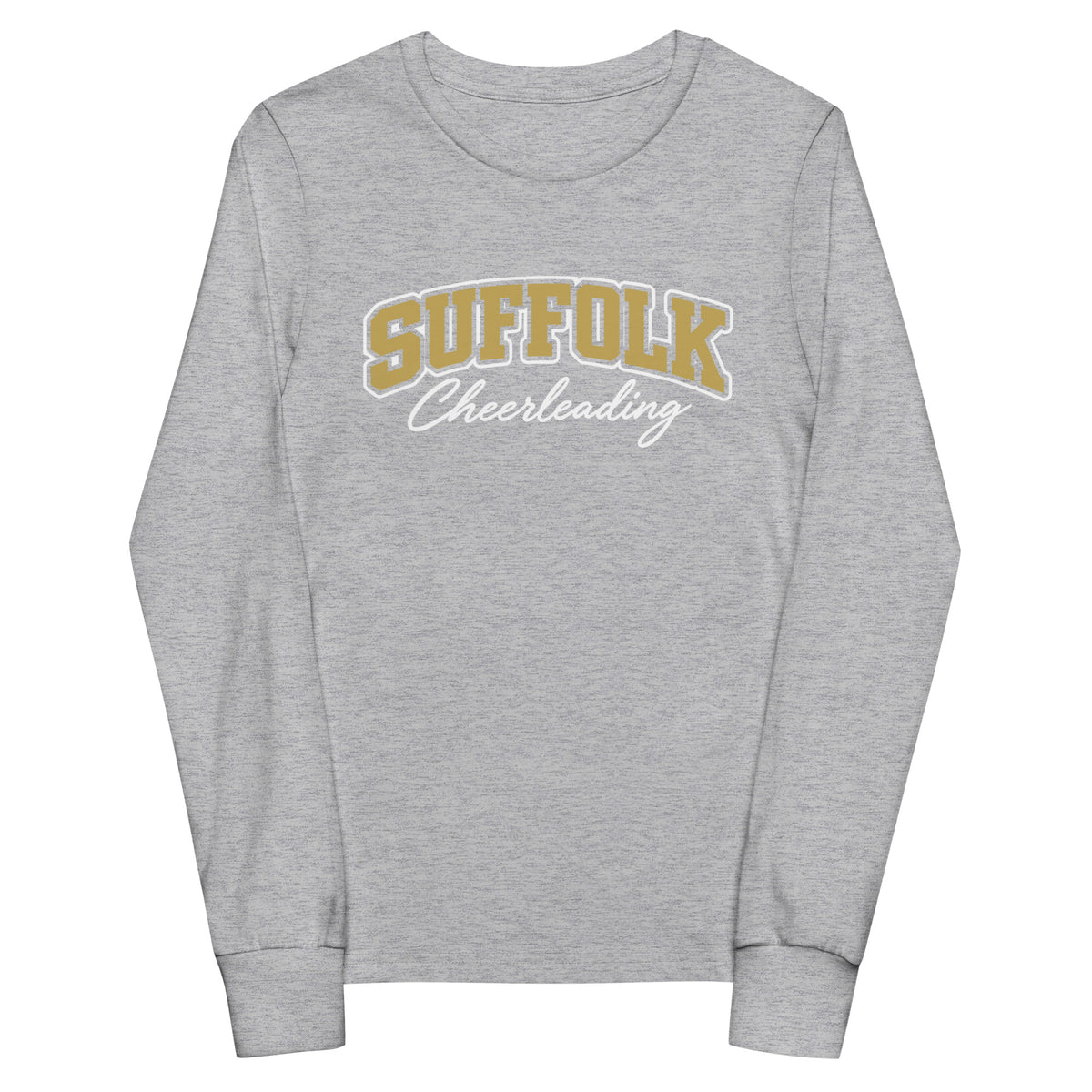 Performance | Youth Long Sleeve T-Shirt | Suffolk University Cheerleading | Valor Logo