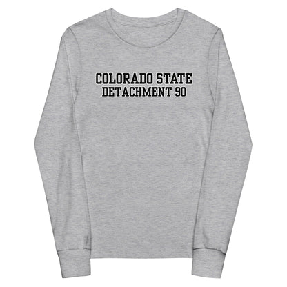 Performance | Youth Long Sleeve T-Shirt | Colorado State Detachment 90 | Modern Script Logo