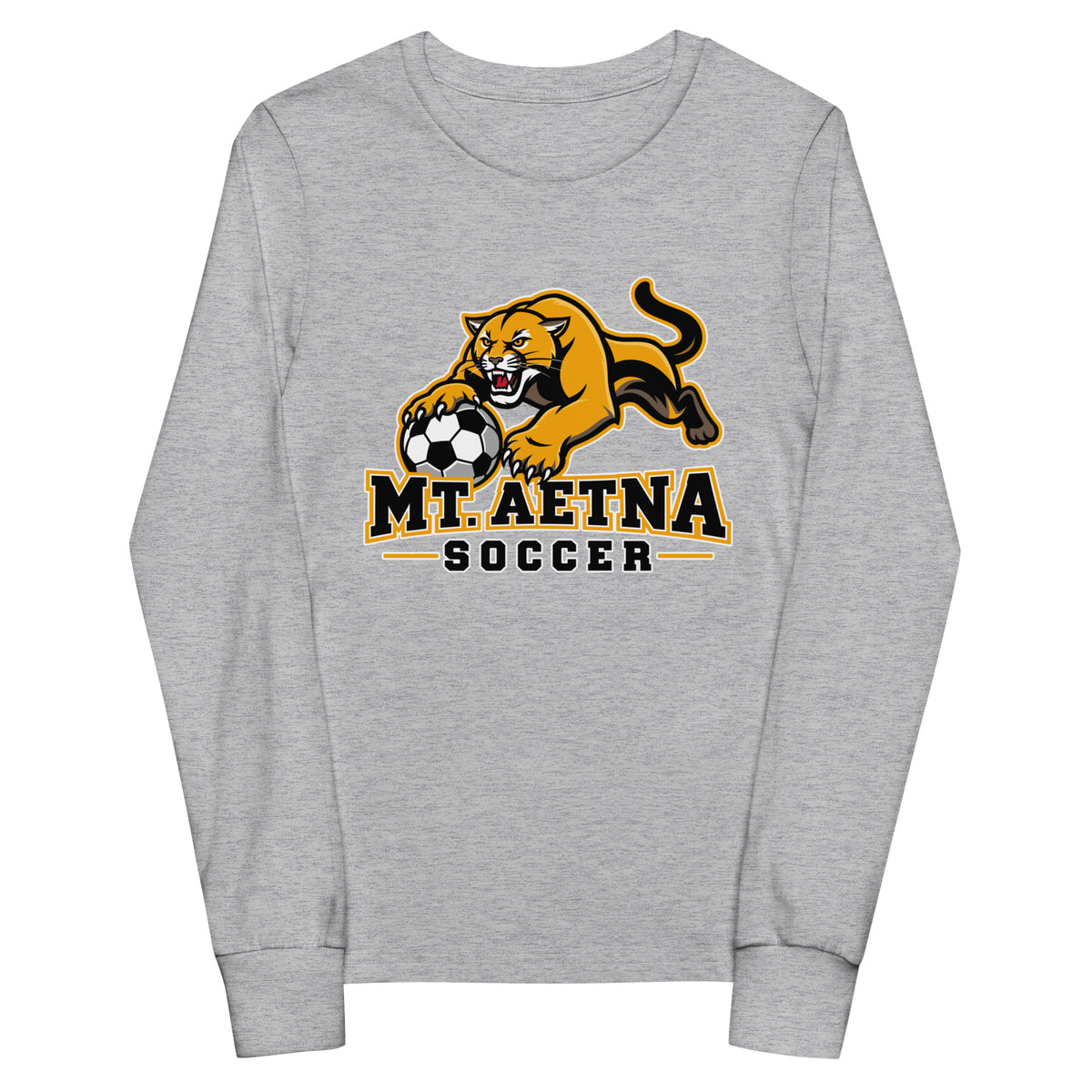 Performance | Youth Long Sleeve T-Shirt | Mt. Aetna Adventist School | Soccer Apex Logo