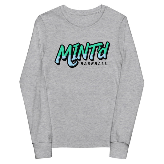 Performance | Youth Long Sleeve T-Shirt | MINT'd Baseball | Crets Logo