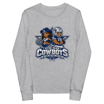 Performance | Youth Long Sleeve T-Shirt | Hyde Park Cowboys | Vanguard Logo