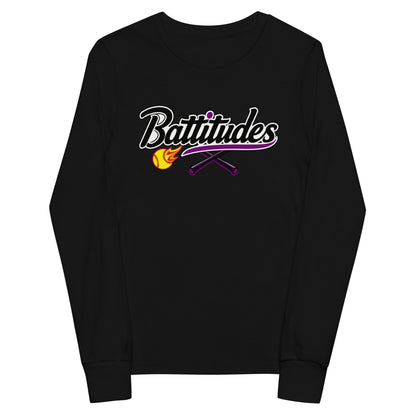 Performance | Youth Long Sleeve T-Shirt | Battitudes | Crest Logo