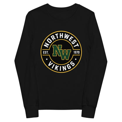 Performance | Youth Long Sleeve T-Shirt | Northwest High School | Badge Logo