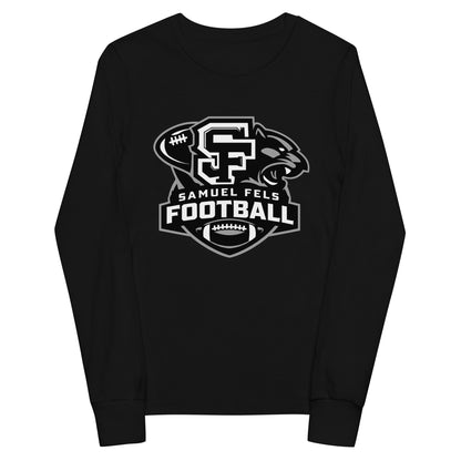 Performance | Youth Long Sleeve T-Shirt | Samuel Fels Football | Crest Logo