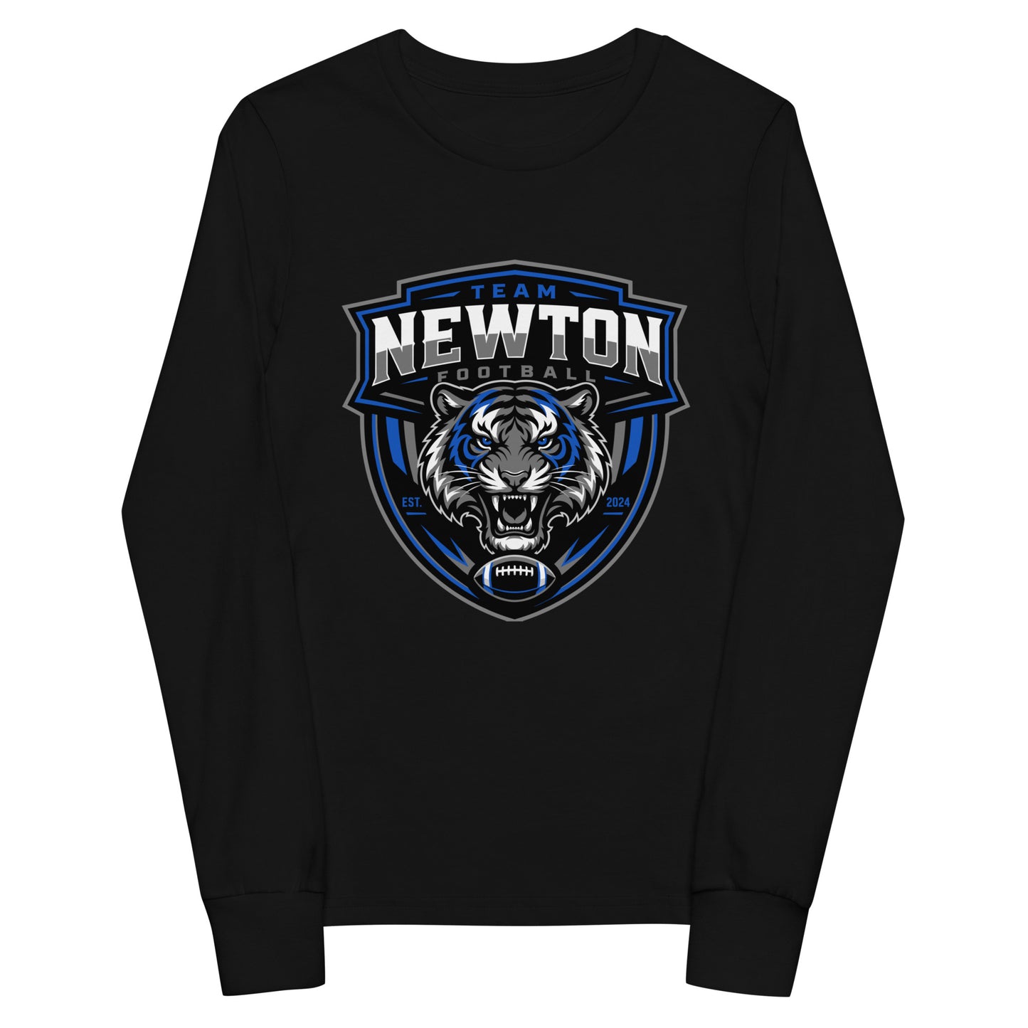 Performance | Youth Long Sleeve T-Shirt | Newton Youth football league | Shield Logo