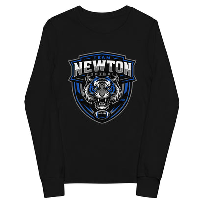 Performance | Youth Long Sleeve T-Shirt | Newton Youth football league | Shield Logo