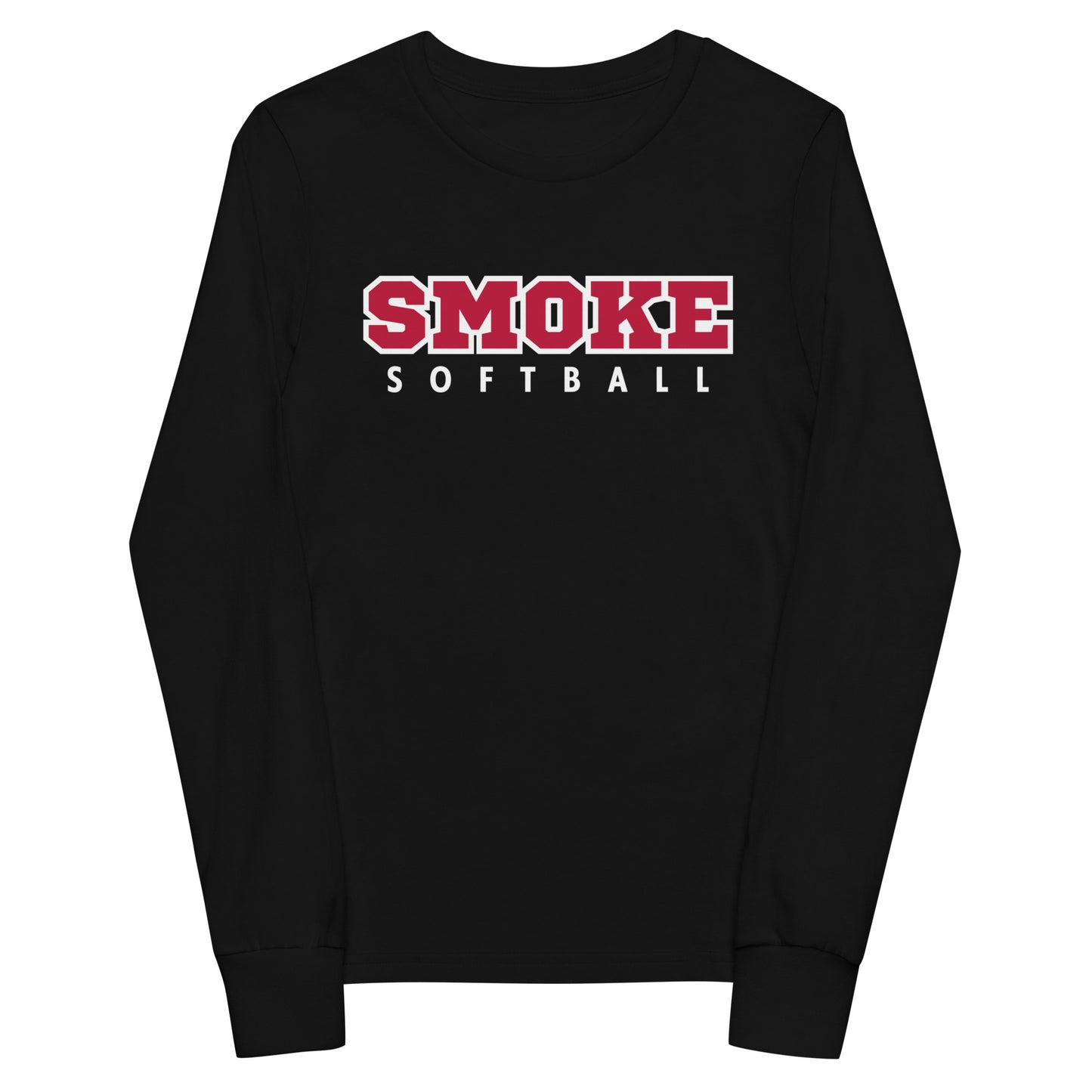 Performance | Youth Long Sleeve T-Shirt | Smoke 14U Softball | Modern Script Logo