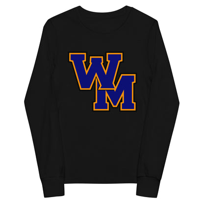 Performance | Youth Long Sleeve T-Shirt | West Memphis Community Christian College Gators | WM-Mark Logo