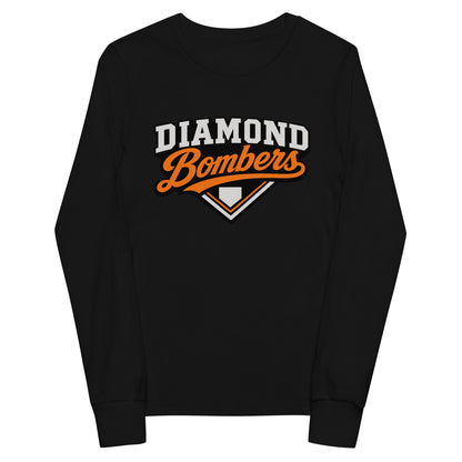 Performance | Youth Long Sleeve T-Shirt | Diamond Bombers | Emblem Logo
