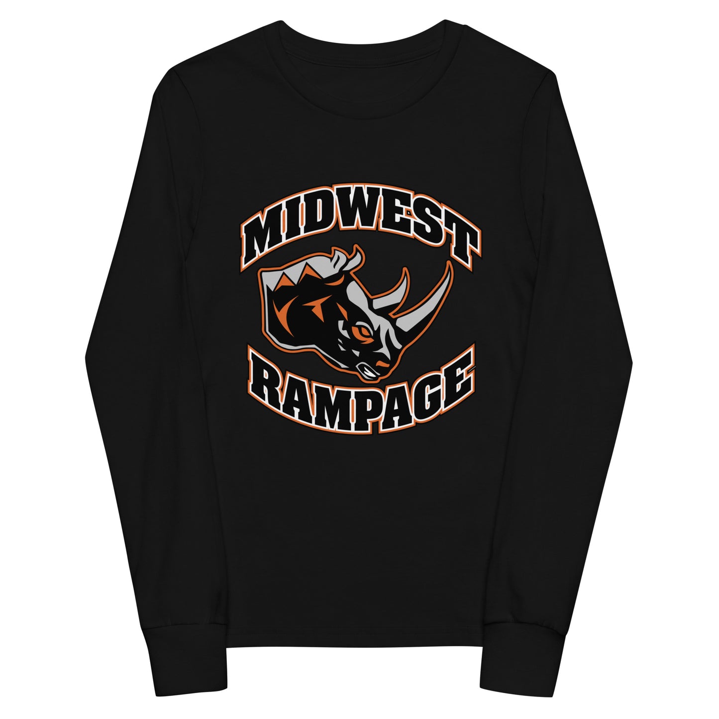 Performance | Youth Long Sleeve T-Shirt | Midwest Rampage | Crest Logo