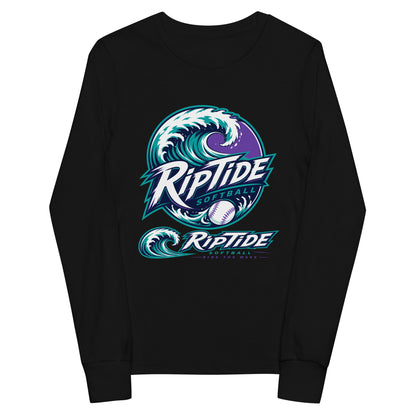 Performance | Youth Long Sleeve T-Shirt | RipTide Softball | Crest Logo
