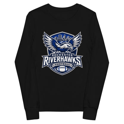Performance | Youth Long Sleeve T-Shirt | Rochester Riverhawks | Shield Logo