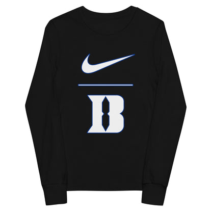 Performance | Youth Long Sleeve T-Shirt | Blueblacks Football Club | Vanguard Logo