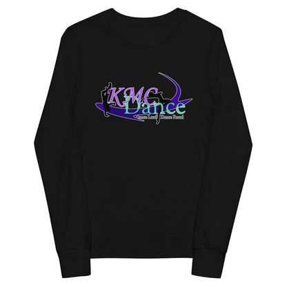 Performance | Youth Long Sleeve T-Shirt | KMC Dance & Gymnastics | Emblem Logo