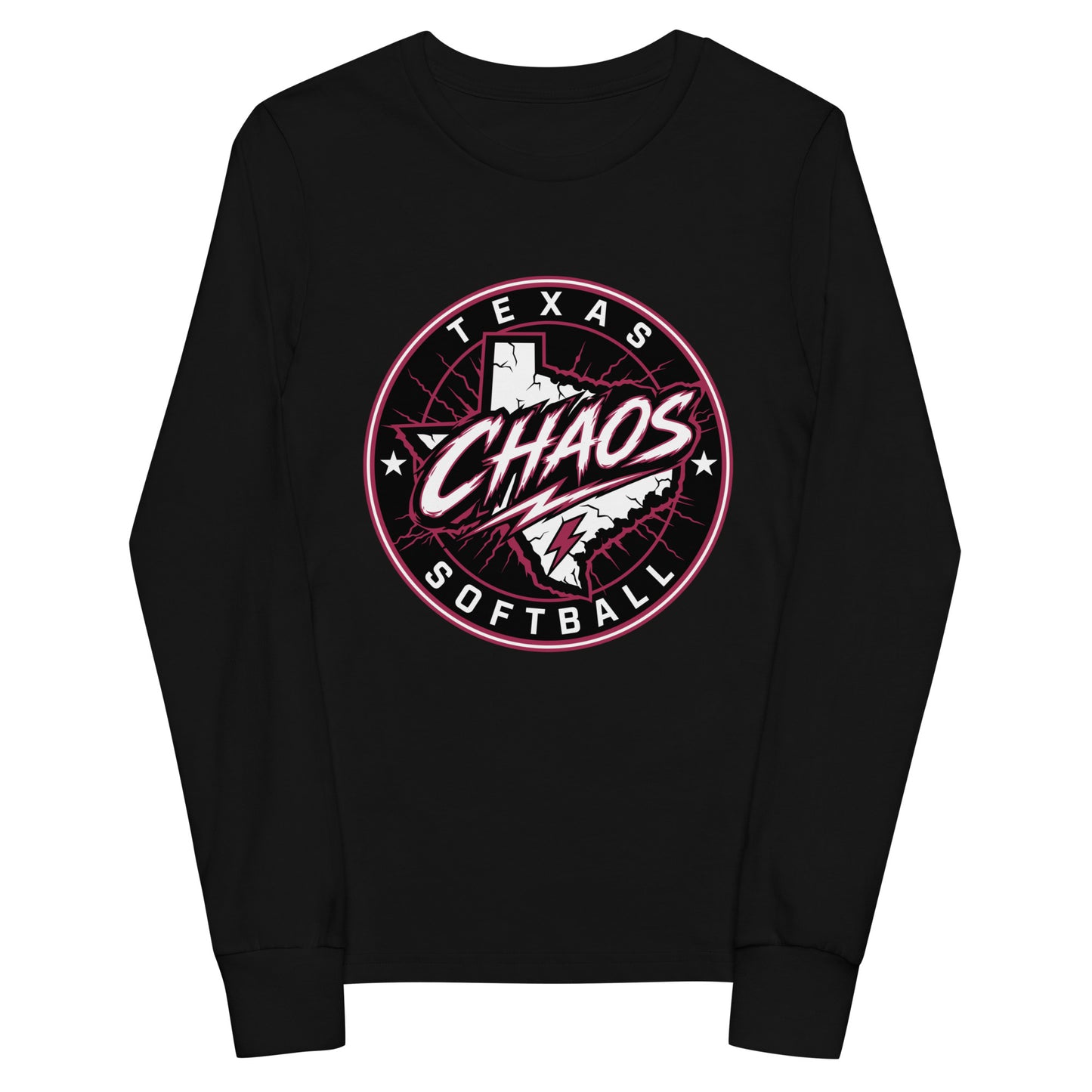 Performance | Youth Long Sleeve T-Shirt | Texas Chaos | Badge Logo
