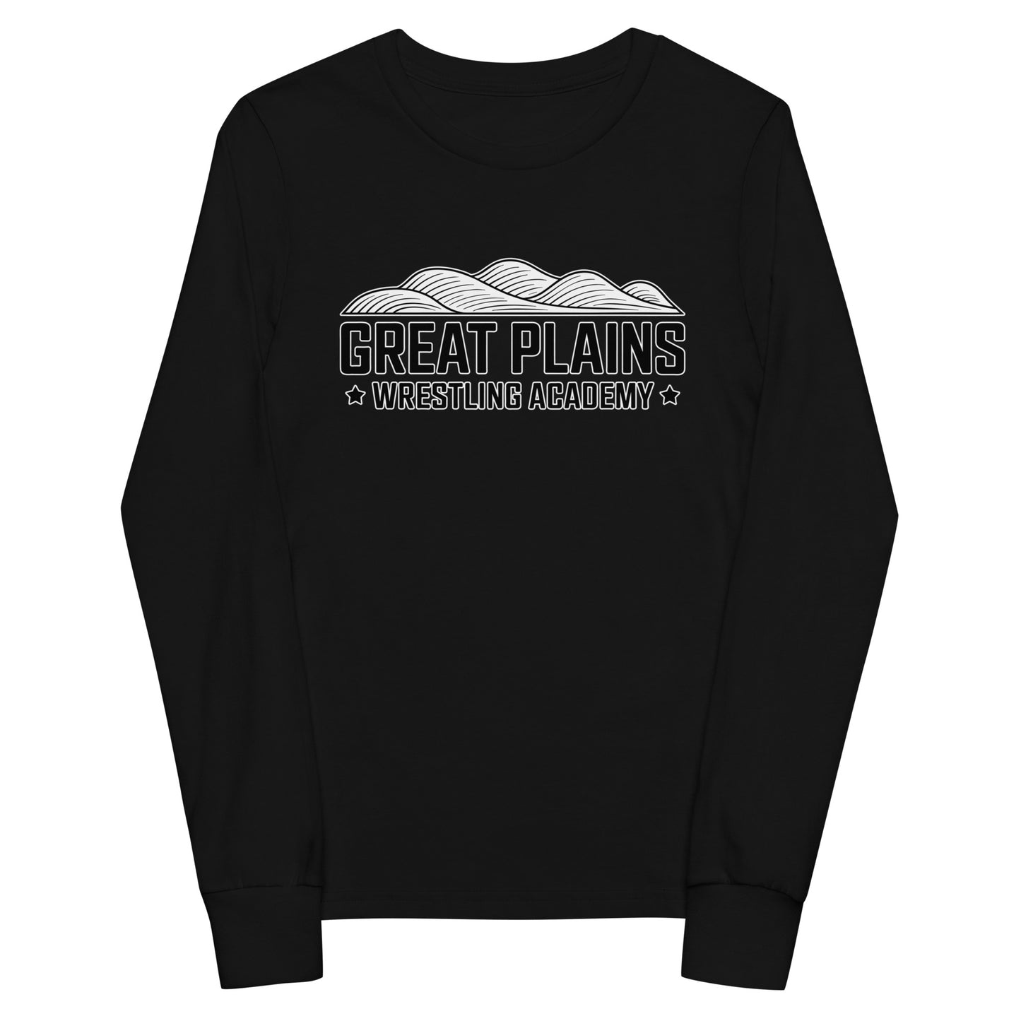 Performance | Youth Long Sleeve T-Shirt | Great Plains Wrestling Academy | Crest Logo