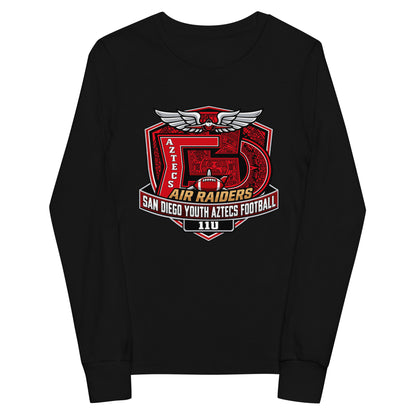 Performance | Youth Long Sleeve T-Shirt | San Diego Youth Aztecs Football 11u Air Raiders | Shield Logo