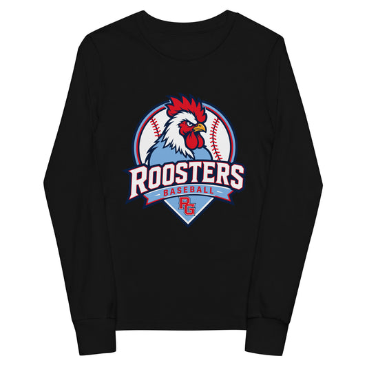 Performance | Youth Long Sleeve T-Shirt | Rooster Nation | Athletic Crest Logo