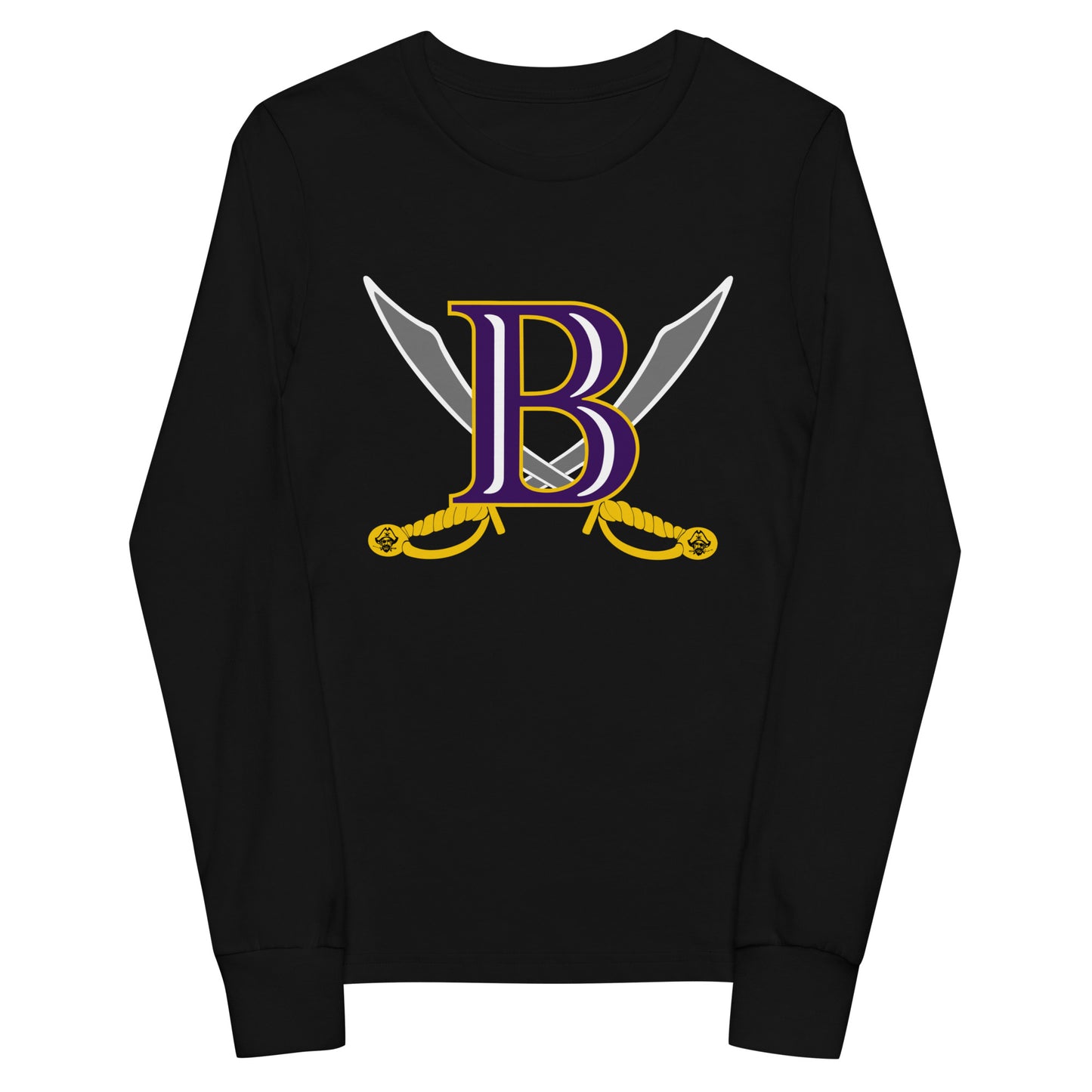 Performance | Youth Long Sleeve T-Shirt | Belton Youth Football Pirates | Vanguard Logo