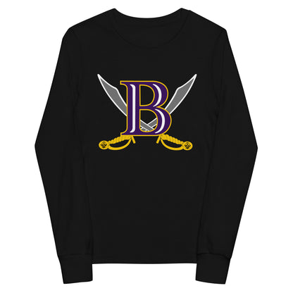 Performance | Youth Long Sleeve T-Shirt | Belton Youth Football Pirates | Vanguard Logo