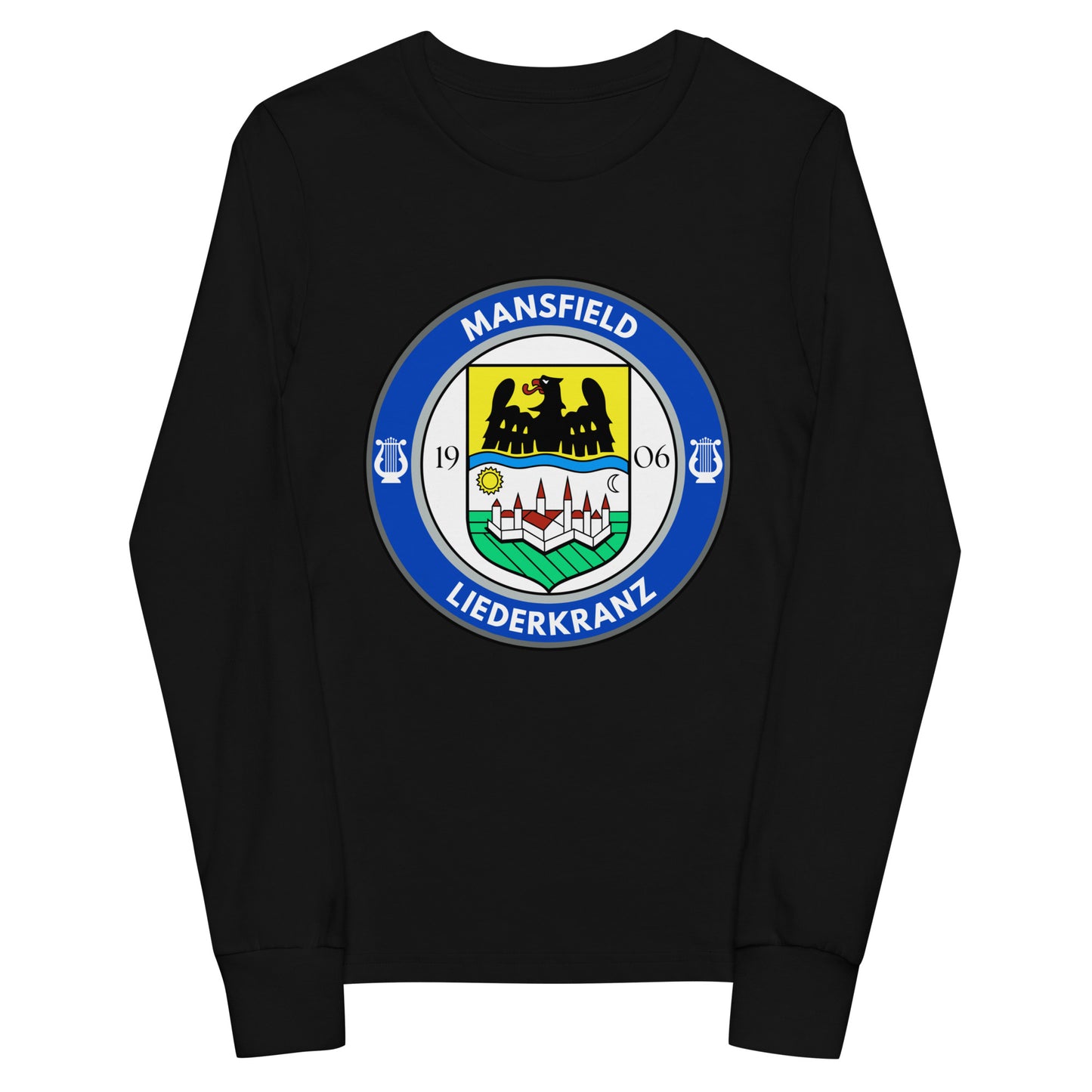 Performance | Youth Long Sleeve T-Shirt | Liederkranz Soccer Club | Badge Logo