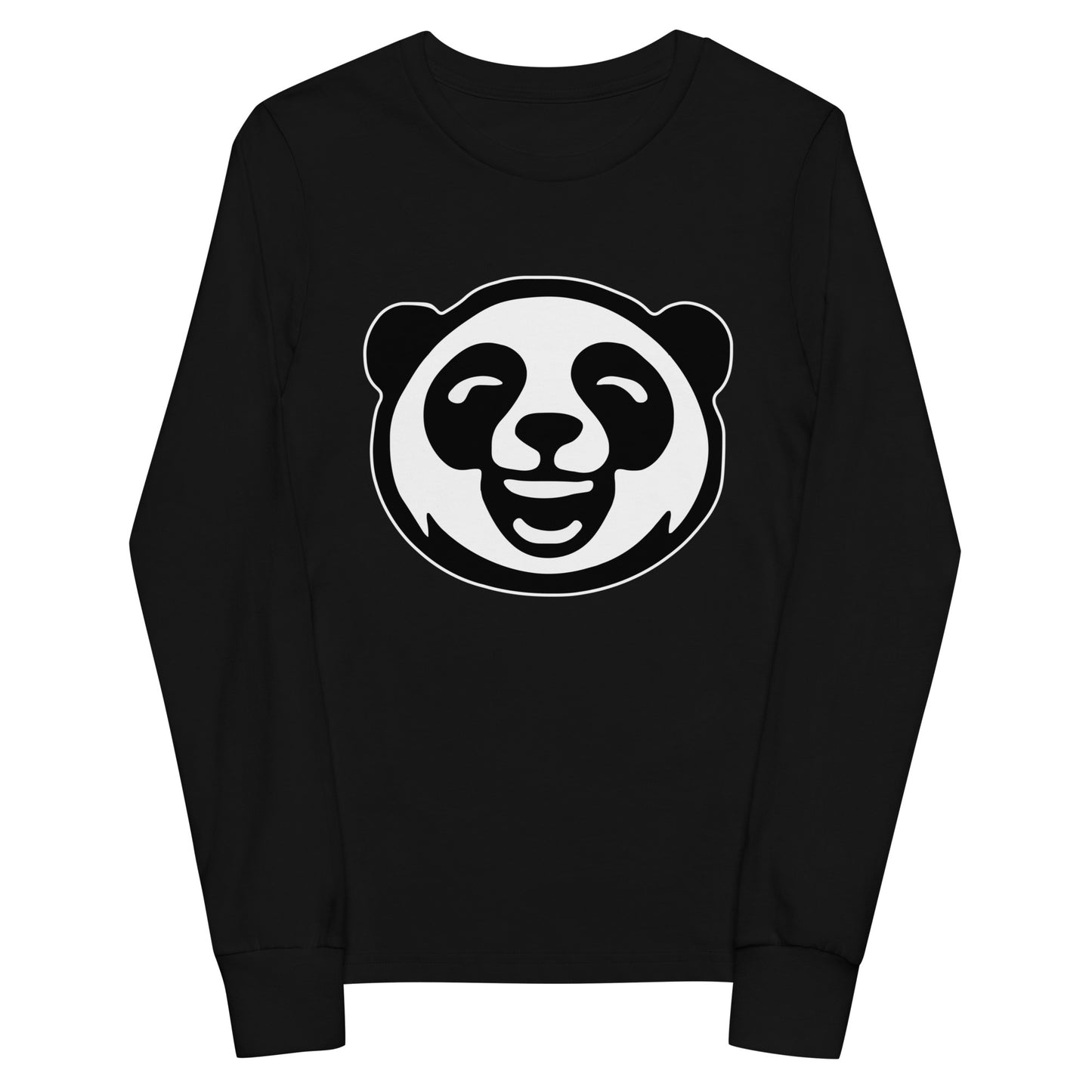Performance | Youth Long Sleeve T-Shirt | Panda Lacrosse Club | Mascot Logo