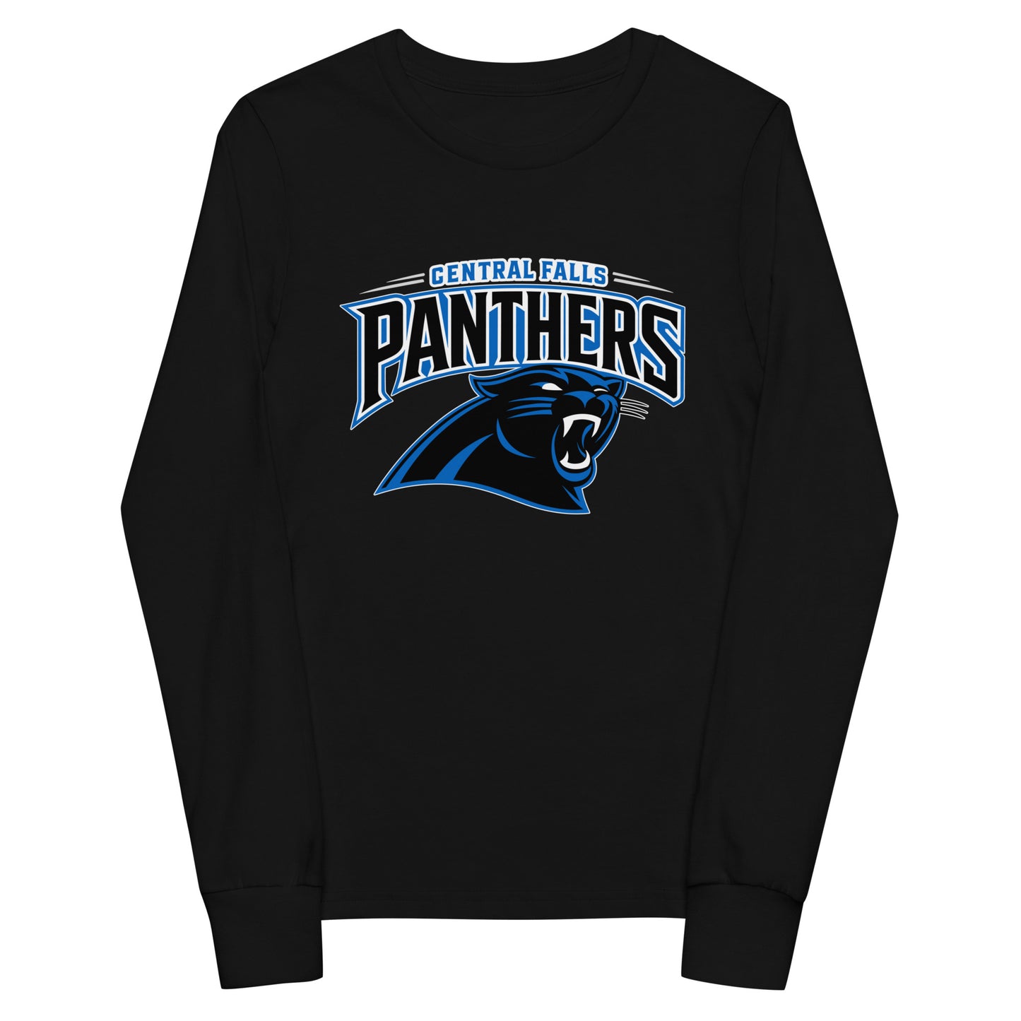Performance | Youth Long Sleeve T-Shirt | Central Falls Panthers | Emblem Logo