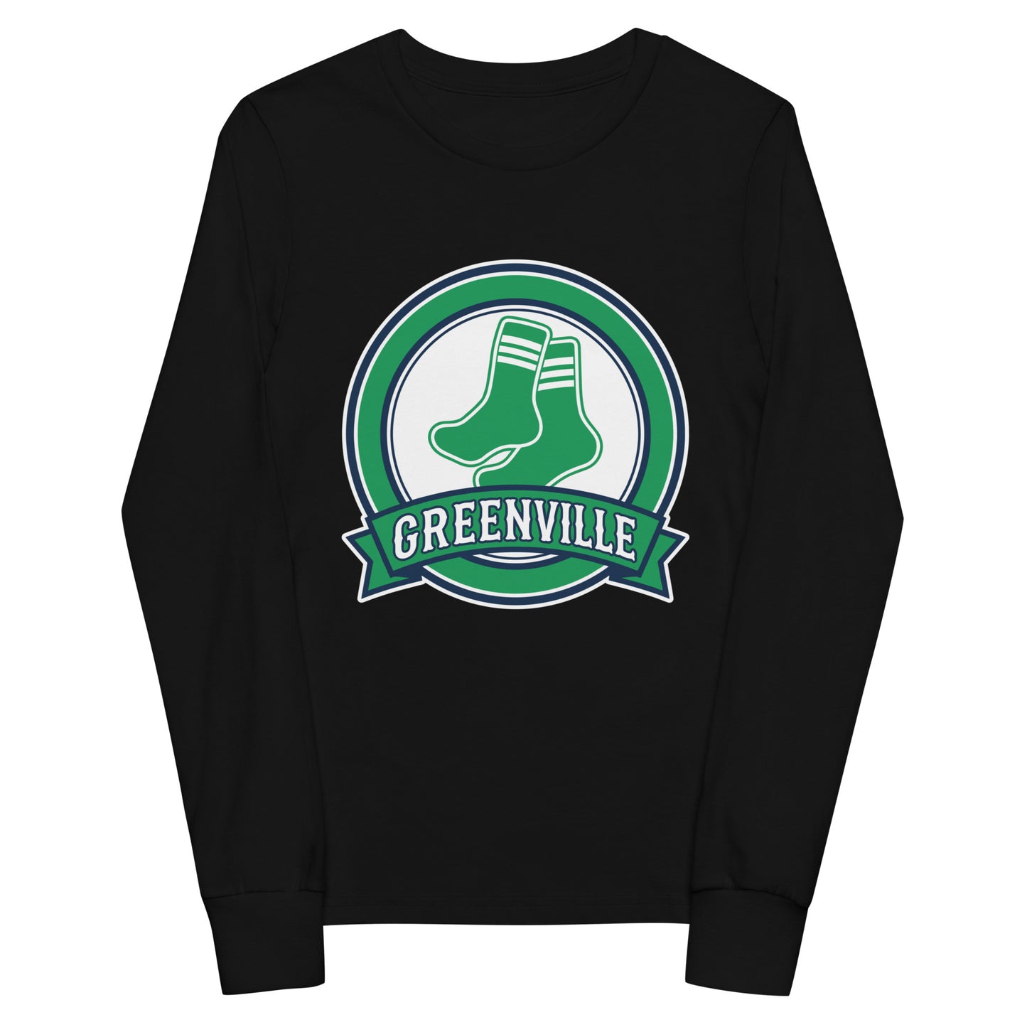 Performance | Youth Long Sleeve T-Shirt | Greenville Sox | Badge Logo