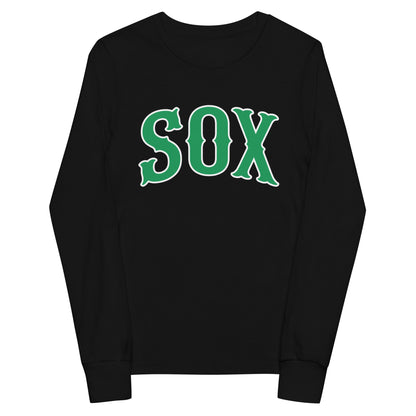 Performance | Youth Long Sleeve T-Shirt | Greenville Sox | Script Logo