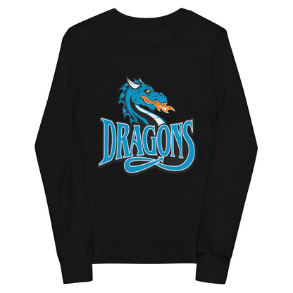 Performance | Youth Long Sleeve T-Shirt | International Studies Middle School Volleyball | Emblem Logo
