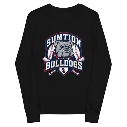 Performance | Youth Long Sleeve T-Shirt | Sumtion bulldogs | Emblem Logo