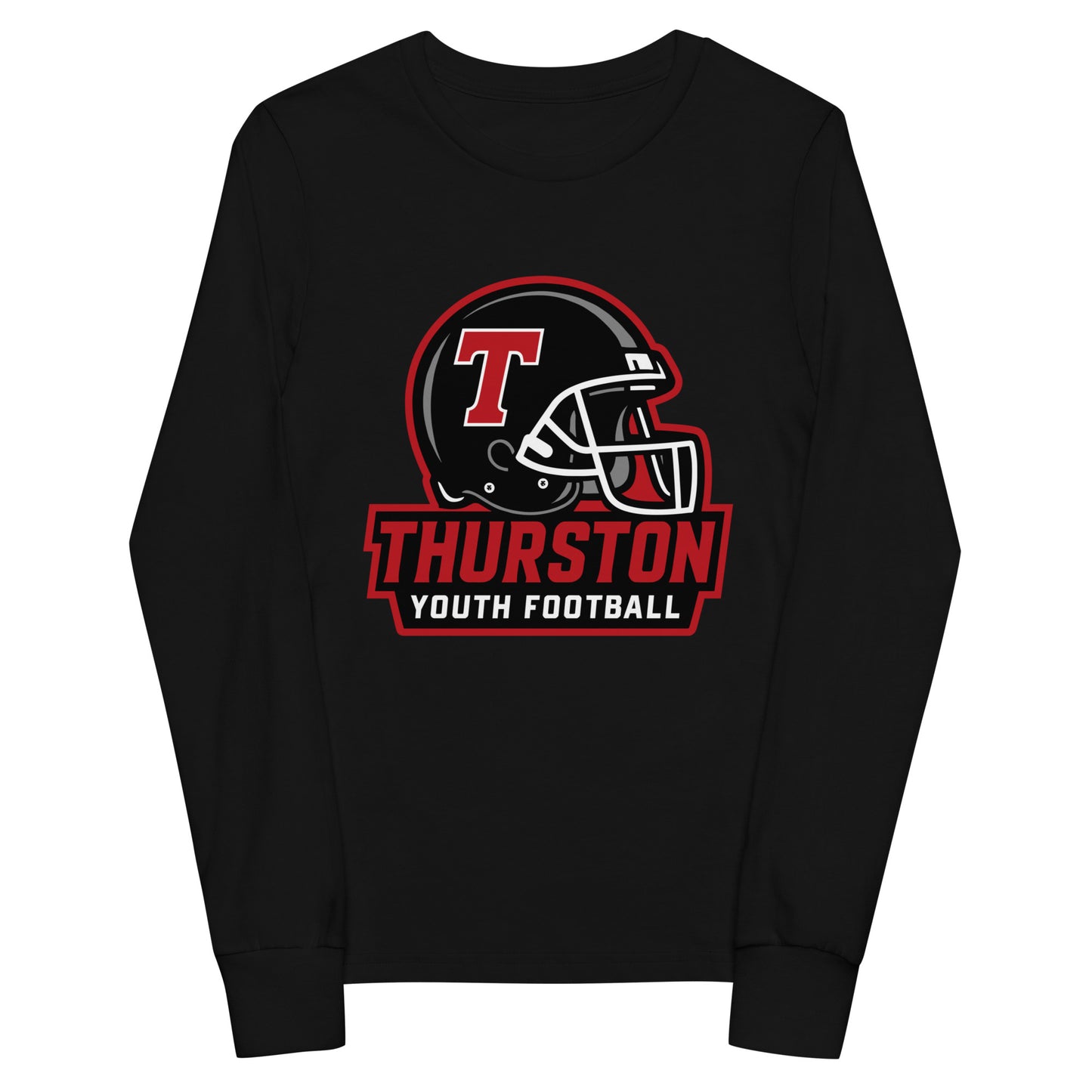 Performance | Youth Long Sleeve T-Shirt | Thurston Youth Football | Crest Logo