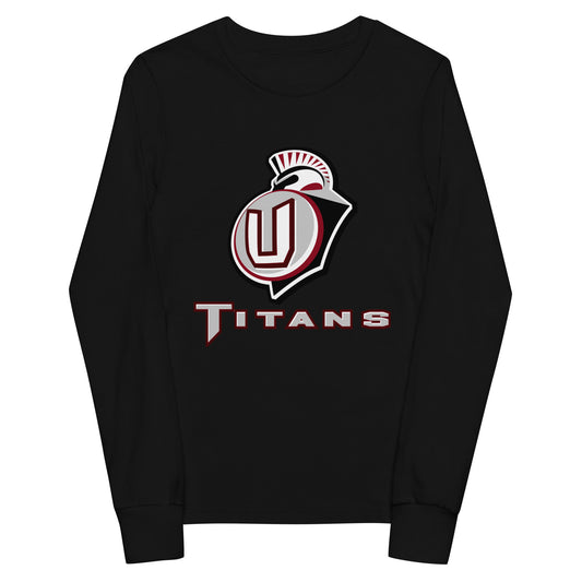Performance | Youth Long Sleeve T-Shirt | Union Gymnastics | Emblem Logo