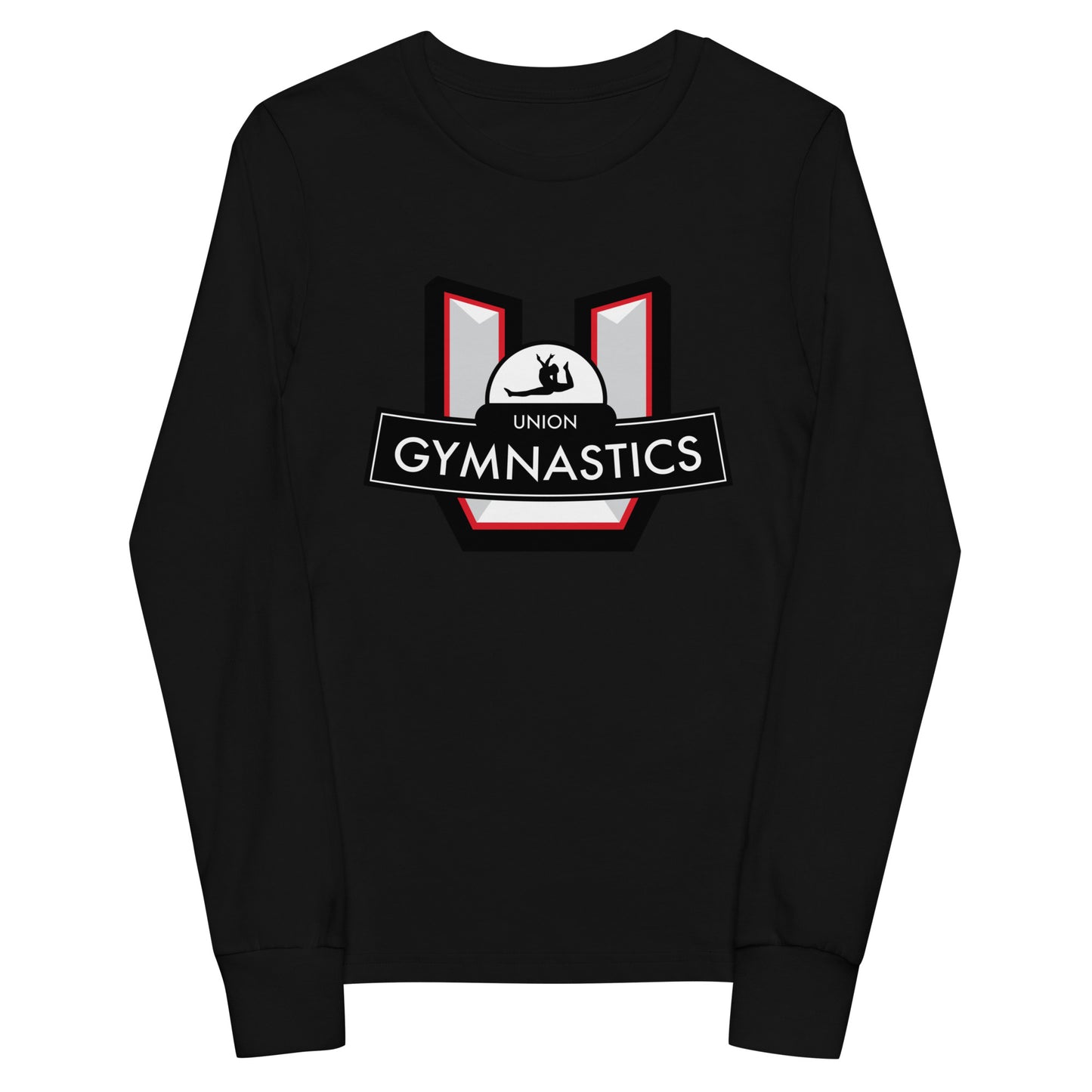 Performance | Youth Long Sleeve T-Shirt | Union Gymnastics | Crest Logo