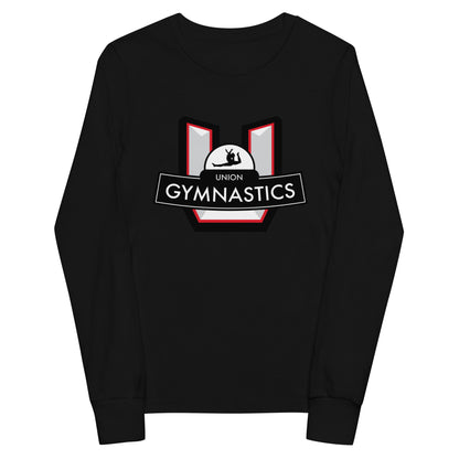 Performance | Youth Long Sleeve T-Shirt | Union Gymnastics | Crest Logo