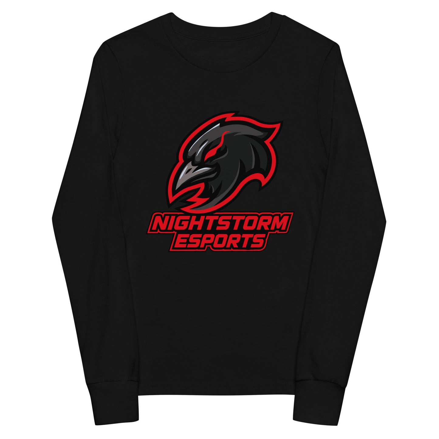 Performance | Youth Long Sleeve T-Shirt | NightStorm Esports | Crest Logo