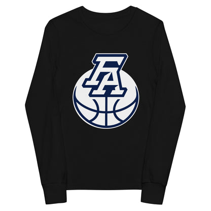 Performance | Youth Long Sleeve T-Shirt | FA Basketball | Crest Logo