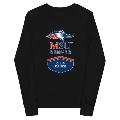 Performance | Youth Long Sleeve T-Shirt | MSU Denver Dance Team | Apex Logo