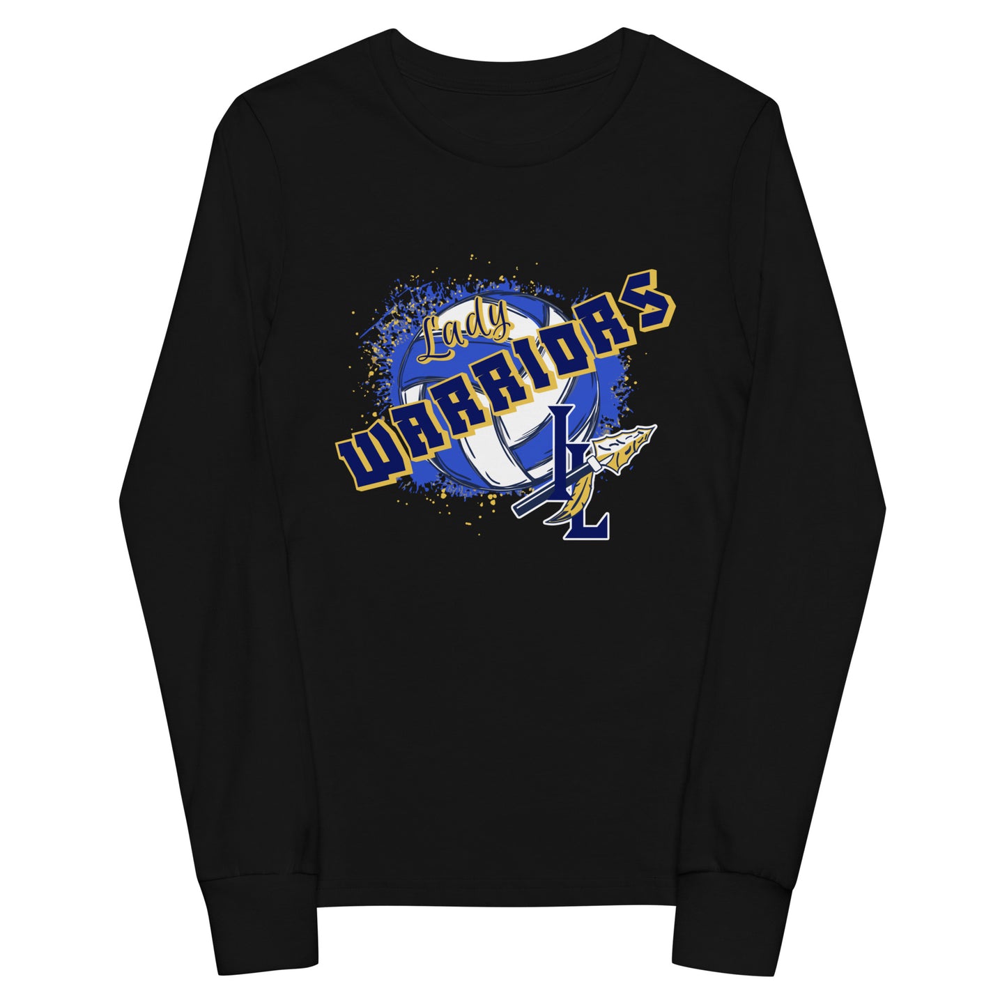 Performance | Youth Long Sleeve T-Shirt | Indian Land Middle School Volleyball | Vanguard Warriors Logo