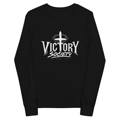 Performance | Youth Long Sleeve T-Shirt | Victory Society | Valor Heritage Alliance Logo