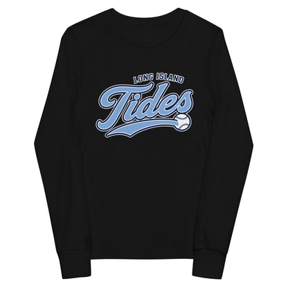 Performance | Youth Long Sleeve T-Shirt | Long Island Tides Baseball | Athletics Logo