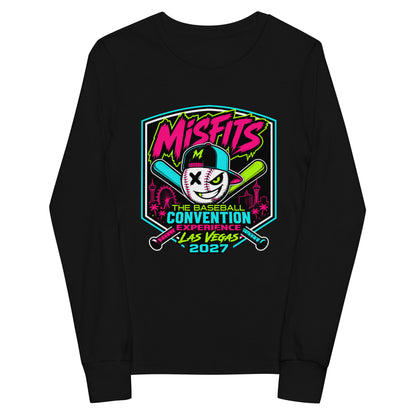 Performance | Youth Long Sleeve T-Shirt | Misfits Baseball | Shield Logo