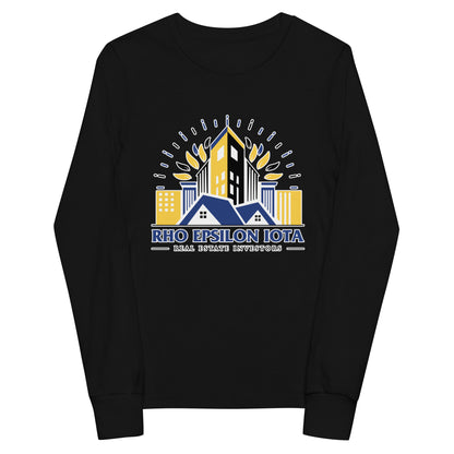 Performance | Youth Long Sleeve T-Shirt | Rho | Emblem Logo