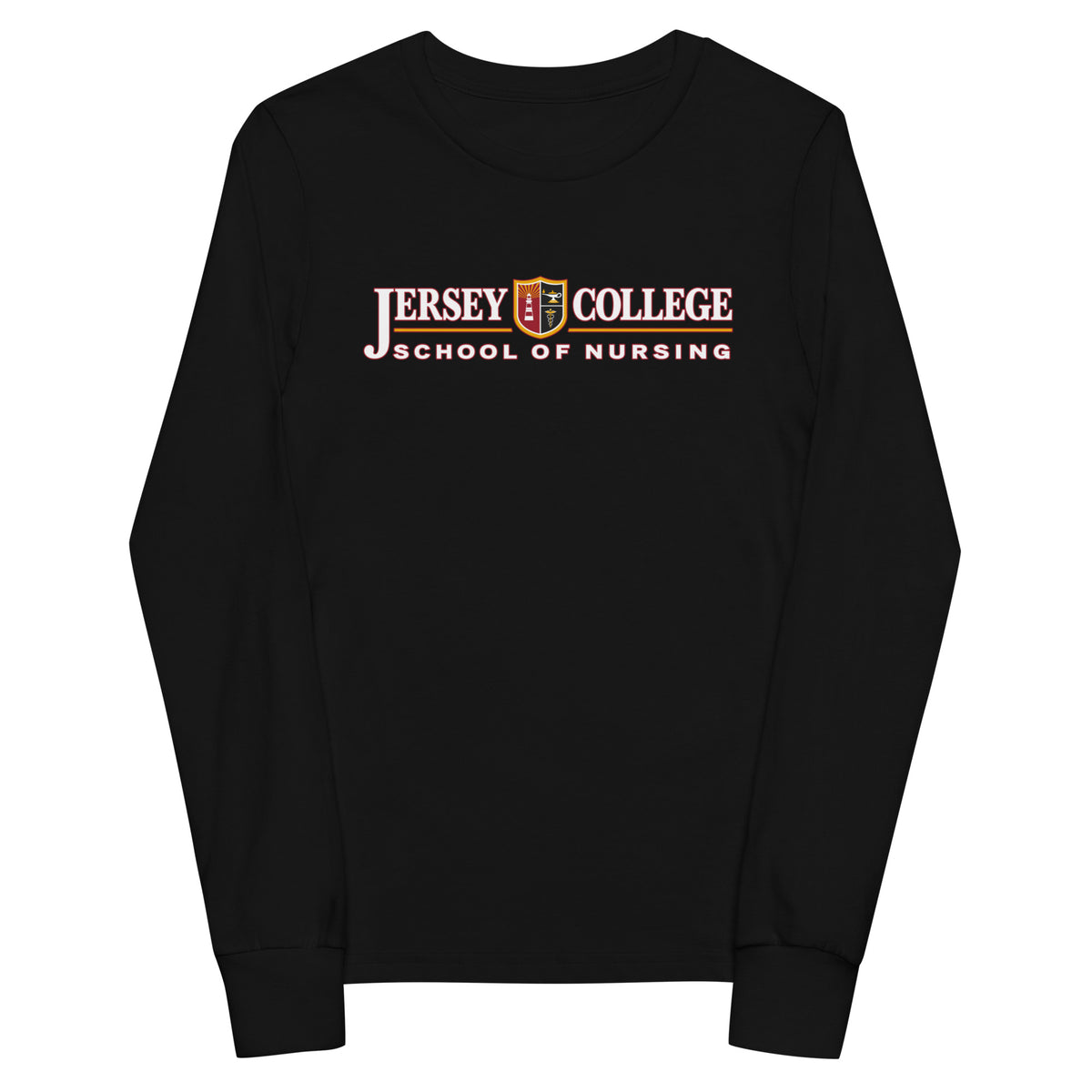 Performance | Youth Long Sleeve T-Shirt | Grand View University Nursing | Emblem Logo