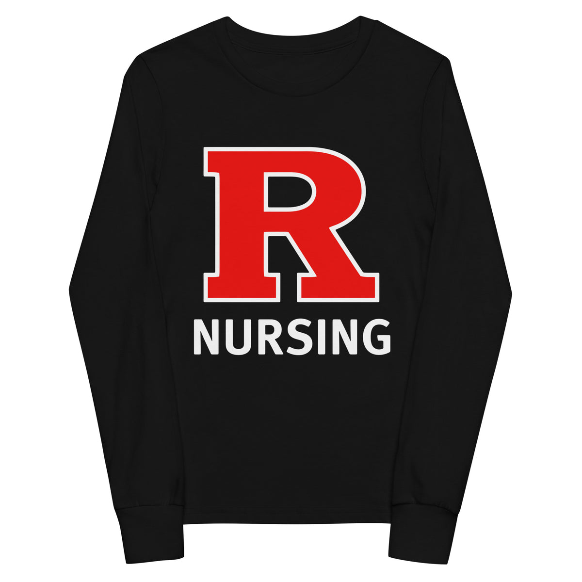 Performance | Youth Long Sleeve T-Shirt | Grand View University Nursing | Lettemark Logo